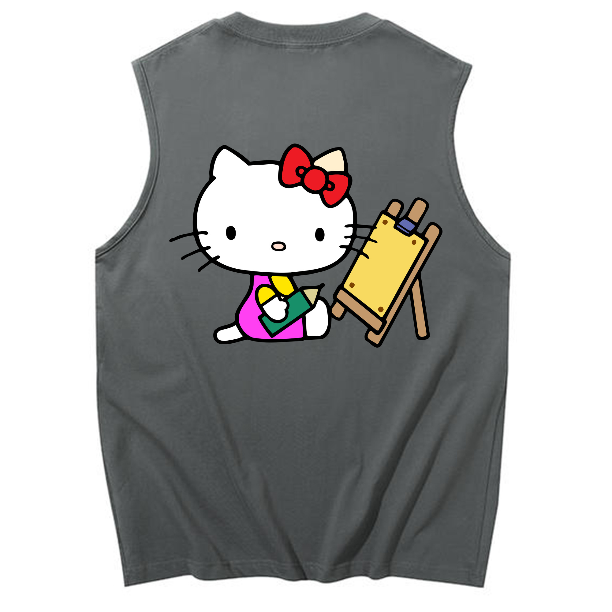（画像用） Hello Kitty ハローキティ コットン100％タンクトップ（背面プリント）